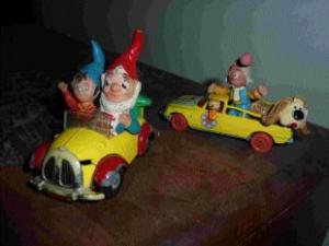 1960s Dinky Noddy car and 1970s Dinky Magic Roundabout car