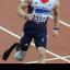 Jonnie Peacock takes to the track in Manchester on Saturday