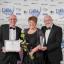HONOUR: Scissors, 2012 winner of the Apprenticeship Training Award, sponsored by Superior, from left, Jim O’Neil of Superior, Cathy Atkinson and Steve Lowe of Scissors Franchise Company Ltd.