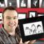 FRAMED: Photographer Daniel Rushall with some of his pictures 	ES