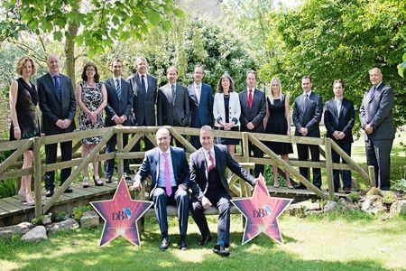 SEARCHING: Sponsors of the 2015 Dorset Business Awards gather for the launch event at Kingston Country Courtyard near Swanage